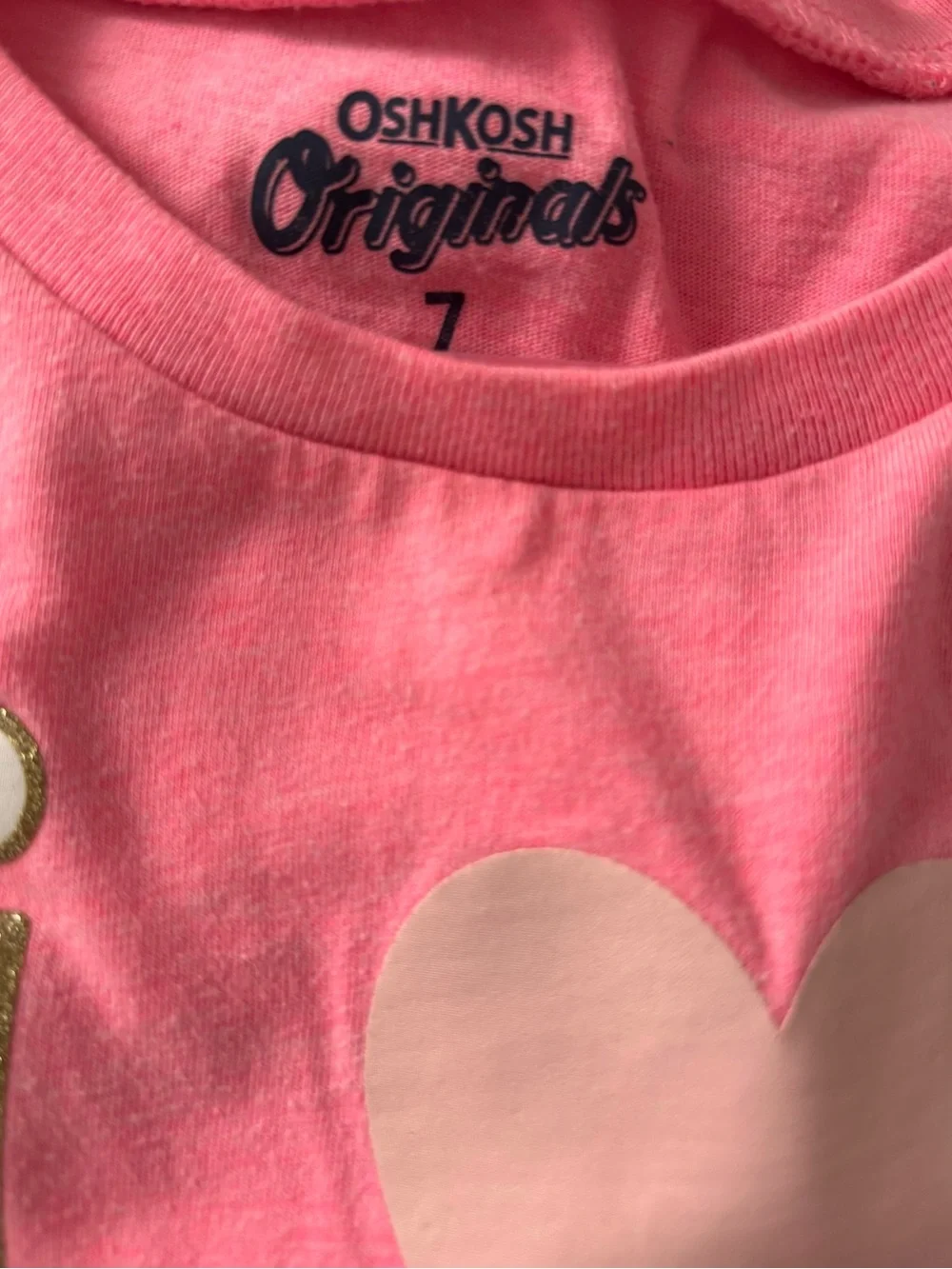 OshKosh B'gosh Coral Pink Long Sleeve 'I Heart Gymnastics' Tee